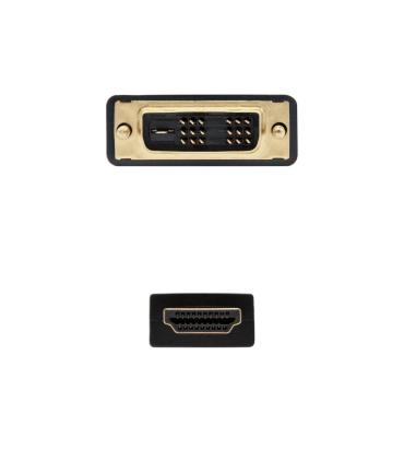 Nanocable HDMI - DVI, 3m HDMI tipo A (Estándar) Negro