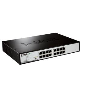 D-Link DGS-1016D E switch No administrado Negro, Metálico