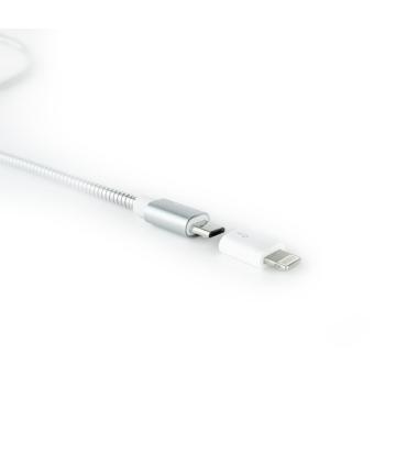 Nanocable Adaptador Lightning a Micro USB, Lightning M-Micro B H Blanco