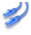 AISENS Cable De Red Latiguillo RJ45 Cat.6 UTP AWG26 CCA, Azul, 0.5 m