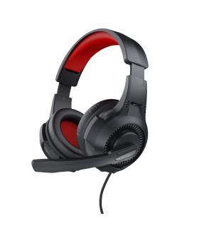 Trust 24785 auricular y casco Auriculares Alámbrico Diadema Juego Negro, Rojo