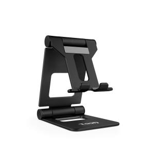 TooQ Soporte de sobremesa ajustable para teléfono   tablet hasta 10”, Negro