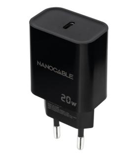 Nanocable Cargador USB-C PD 20W, Negro