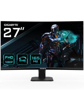 GIGABYTE GS27F 27" Monitor de Juego FHD - 1920 x 1080, 165Hz, 1ms, 300 cd m², FreeSync Premium, HDR Ready, HDMI 2.0,