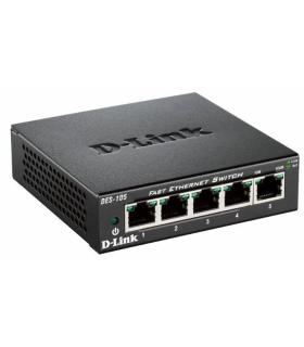 D-Link DES-105 No administrado L2 Negro