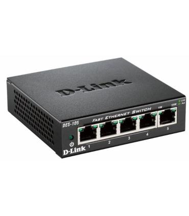 D-Link DES-105 No administrado L2 Negro