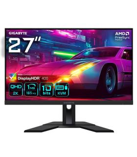 GIGABYTE M27Q 27" Monitor de Juego QHD - 2560 x 1440, 170Hz, 0.5ms, 350 cd m², FreeSync Premium, Display HDR400, HDMI 2.1,