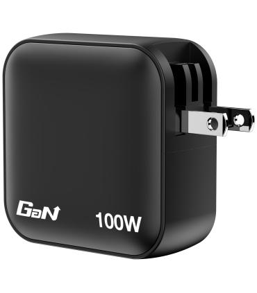 Verbatim Mini GaN Charger 100W Universal Negro Corriente alterna Carga rápida Interior