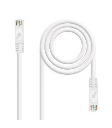 Nanocable Cable de red latiguillo RJ45 LSZH Cat.6A UTP AWG24, Blanco, 2.0m