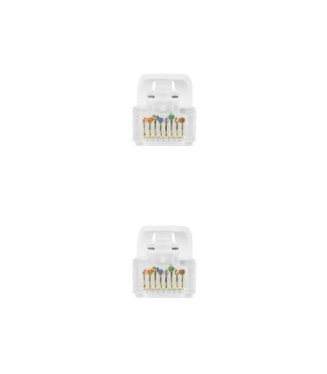 Nanocable Cable de red latiguillo RJ45 LSZH Cat.6A UTP AWG24, Blanco, 2.0m