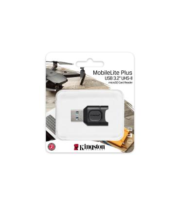 Kingston Technology MobileLite Plus Lector De Tarjeta Negro USB 3.2 Gen 1 (3.1 Gen 1) Type-A