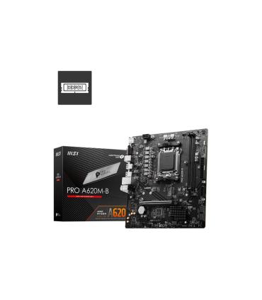 PLACA MSI PRO A620M-B,AMD,AM4,A520,2DDR4,128GB,VGA+HDMI,2.5GBLAN,4SATA3+1XM.2,6USB3.2,MATX