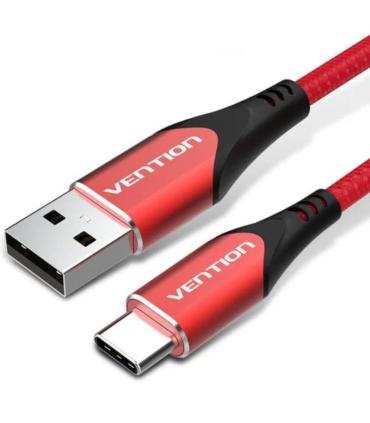 Cable USB 2.0 Tipo-C Vention CODRG/ USB Tipo-C Macho - USB Macho/ 480Mbps/ 1.5m/ Rojo