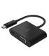 Adaptador Belkin Avc001btbk De Usb-c A Vga + Carga Color Negro