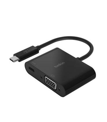 Adaptador Belkin Avc001btbk De Usb-c A Vga + Carga Color Negro