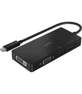 Adaptador Usb-c Belkin Avc003btbk A 1xhdmi 1xvga 1xdisplayport 1xdvi 4k 2k A 60 Hz