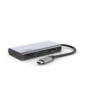 Adaptador Usb-c Belkin Avc006btsgy A 1xusb-c Pd3.0 2xusb 3.0 1xhdmi 4k 100w