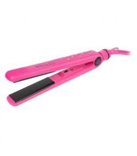 Plancha De Pelo Beautac Bts200 Pink Placa Ceramica/turmalina Tecnologia De Iones Alisa Y Ondula 180-210 Color Pink