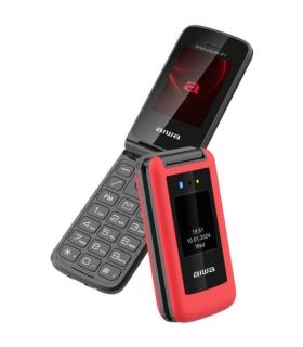 Telfono Mvil Aiwa FP-30-2G RD para Personas Mayores/ Rojo