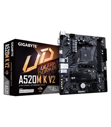 PLACA GIGABYTE A520M K V2 AMD AM4 2DDR4 HDMI PCIE3.0 4SATA3 USB3.2 M-ATX