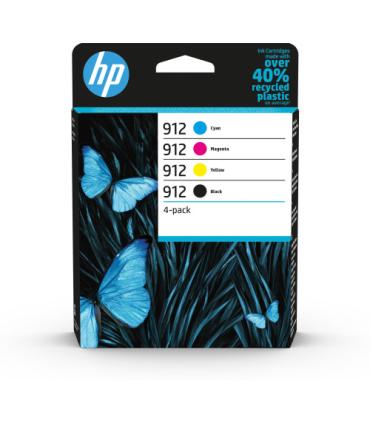 HP Paquete de 4 cartuchos de tinta Original 912 negro/cian/magenta/amarillo