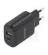 Cargador GaN De Pared Aisens A110-0924  1xUSB Tipo-C  1xUSB  30W  Negro