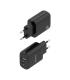 Cargador GaN De Pared Aisens A110-0924  1xUSB Tipo-C  1xUSB  30W  Negro