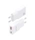 Cargador GaN De Pared Aisens ASCH-30W2P046-W  1xUSB Tipo-C  1xUSB  30W