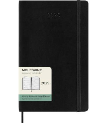 AGENDA 2025 TAPA BLANDA 12 MESES SEMANAL L (13 X 21 CM) NEGRA MOLESKINE DSB12WN3Y25