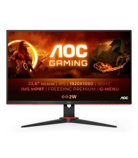 Monitor Gaming AOC 24G2SPAE BK 23.8'  Full HD  1ms  165Hz  IPS  Multimedia  Negro