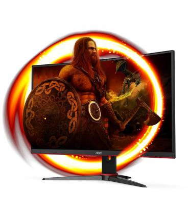 Monitor Gaming Curvo AOC C27G2ZE BK 27'  Full HD  1ms  240Hz  VA  Negro Y Rojo