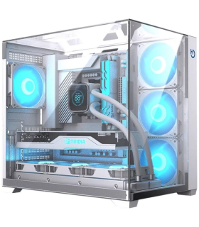 Caja Gaming Semitorre Hiditec SKY/ Blanco