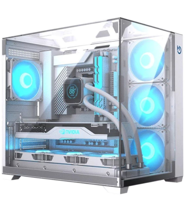 Caja Gaming Semitorre Hiditec SKY/ Blanco