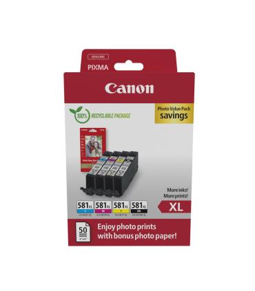 Multipack Tinta Canon Cli - 581xl Bk - C - M - Y + Papel Fotografico