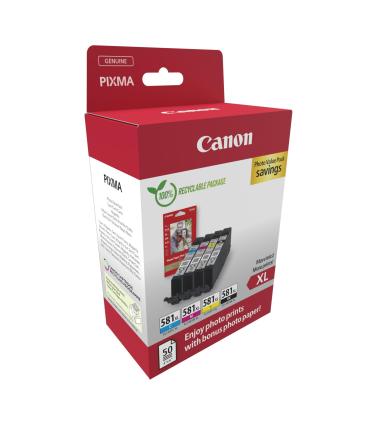 Multipack Tinta Canon Cli - 581xl Bk - C - M - Y + Papel Fotografico