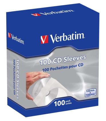 Fundas CD-R Verbatim Sleeves  Caja-100uds