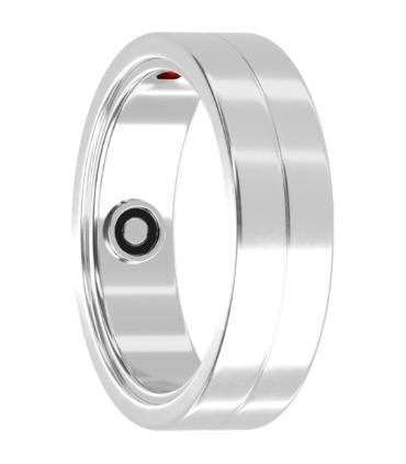 Anillo Inteligente Maxcom MR100 Talla 9/60/ 19.1mm/ Notificaciones/ Frecuencia Cardaca/ Plata