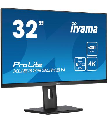 Iiyama ProLite XUB3293UHSN-B5 Pantalla Para PC 80 Cm (31.5") 3840 X 2160 Pixeles 4K Ultra HD LCD Negro