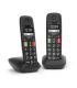 Gigaset E290 Duo Telfono DECT/analgico Identificador de llamadas Negro