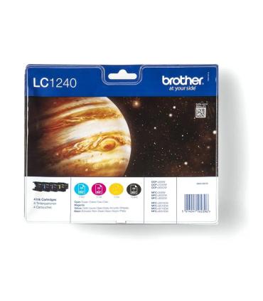 PACK DE CARTUCHOS 4 COLORES (CMYK) BROTHER LC-1240VALBP