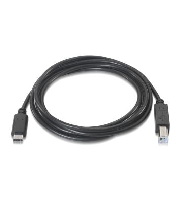 Cable USB 2.0  Impresora Aisens A107-0054  USB Tipo-C Macho - USB Tipo-B Macho  Hasta 9W  625Mbps  2m  Negro