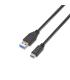 Cable USB 3.1 Tipo-C Aisens A107-0060  USB Tipo-C Macho - USB Macho  Hasta 27W  625Mbps  1m  Negro