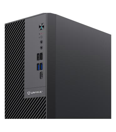 CAJA MICRO-ATX SEMITORRE NUMEN 500 PRO 4USB 1TYPEC (SIN FUENTE) NEGRA 52115