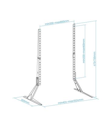 Soporte De Mesa Tooq DB2375F-B Para TV Y Porttil De 23-75'