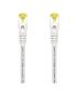 CABLE RED AISENS LATIGUILLO RJ45 LSZH CAT.7 SFTP PIMF 25CM BLANCO