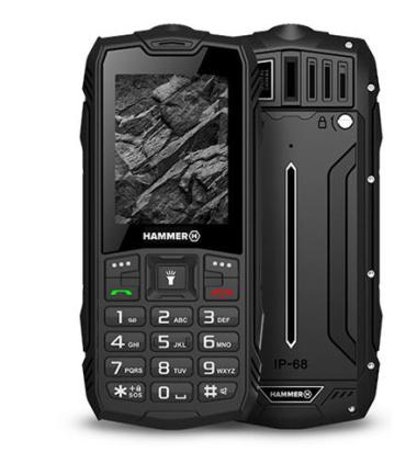 Telefono movil rugerizado hammer rock 2.4 pulgadas -  0.3mpx -  2g