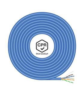 Bobina De Cable RJ45 UTP AWG24 LSZH CPR Dca Aisens A135-0663 Cat.6  305m  Azul