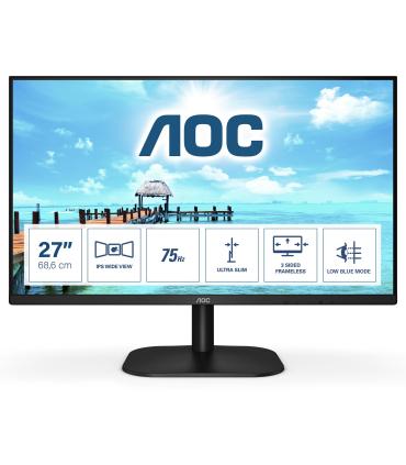 AOC - Monitor LCD 27B2H 68,6 Cm - 27" - Full HD WLED - IPS - 1920 X 1080 - 250 Cd m - 4 Ms - HDMI - VGA - Negro