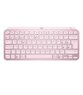 Teclado Logitech Bluetooth Mx Keys Mini Iluminado Compacto Recargable Usb-c Color Rosa 920-010813