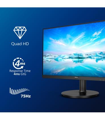 Monitor Profesional Philips 275V8LA 27'  QHD  Multimedia  Negro